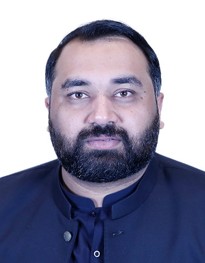 Head-and-shoulders portrait of a man with a full beard wearing a dark mandarin-collar shirt, looking at the camera.